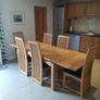 Solid Oak Extendable Dining Table & 6 Solid Oak Chairs Image 3