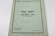 Great Southern Railways Original Railway Timetable - Nov 1943