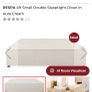 Respa small double 4ft divan bed in cream - perfect condition Image 4