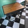Small Vintage 1920s oak table Image 4