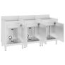 Commercial Kitchen Sink Cabinets 3 pcs Stainless Steel Image 3