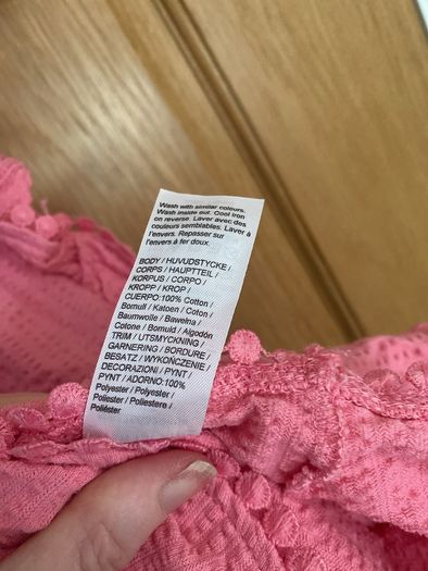 River Island Girls pink playsuit aged 2-3 years