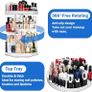 360 Degree Rotating Acrylic Makeup Organiser, Adjustable Cosmetic Storage Skincare Makeup Spinning Holder Lipsticks Brushes Perfume Display Stand Box, Perfect for Dresser, Bedroom, Bathroom (FREE EXPRESS SHIPPING) Image 4