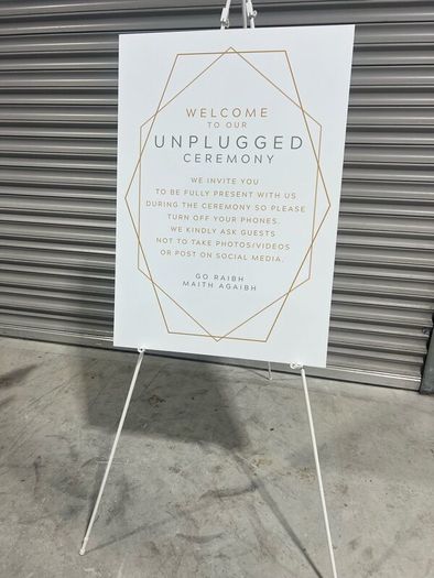 Wedding Poster Sign to Buy with Stand