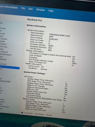Macbook Pro 16" 2019