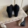 Hogl size 8 black suede heels - worn once Image 4