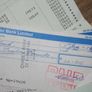 vintage collection of bank checks , receipts, paper collectibles Image 6