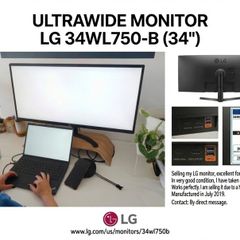 LG 34" Ultrawide Monitor