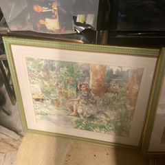 2 Framed picture.