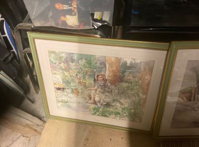 2 Framed picture.