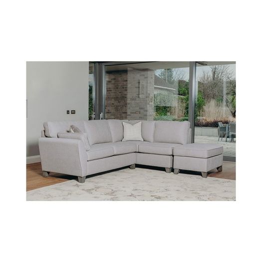 Grey corner L sofa