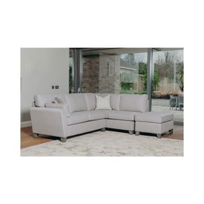 Grey corner L sofa