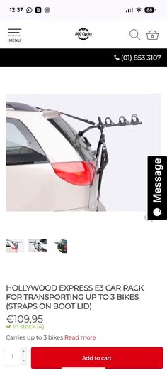 Hollywood E3 Bike Rack x 3