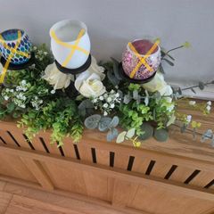 Flower garland candle holder (candle holders not included)