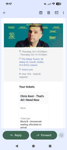 Chris Kent tickets