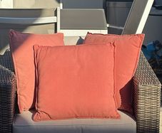 Terracotta cushions Dunnes Stores x 3