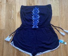 Brand New Ladies Navy Playsuit Size Large