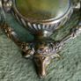 Vintage Solid Brass Door Knocker Floral Rams head Image 2