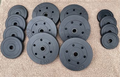 38kg Weight Plate Set, Home Gym Weights
