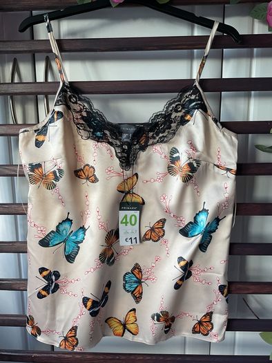 cami Bnwt primark patterned butterfly print size 12