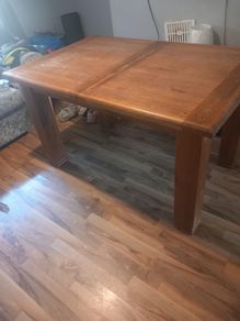 Dining drop leave solid oak tabel