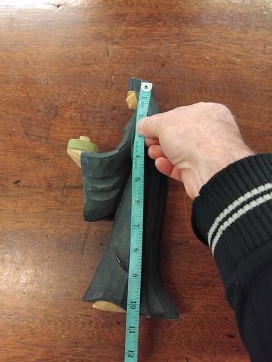 Wood Vintage Nun figure