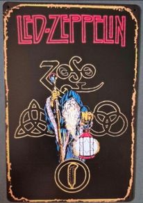 Vintage Style  metal sign,  Led zeppelin.