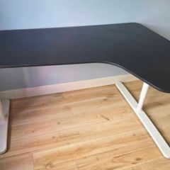 IKEA BEKANT Corner Desk 160x110 - White/Black