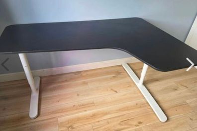 IKEA BEKANT Corner Desk 160x110 - White/Black
