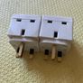 2x 3-Way Plug Adaptors / Mains Outlet Splitters (UK / Ireland 3-Pin) Image 2