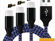 main image for ad 1M/2M/3M USB-C Lead For Samsung S9 S10+ S20+ Type C Charging Fast Charger Phone Cable Samsung