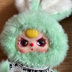 Baby Three Bunny - mint green- bagcharm