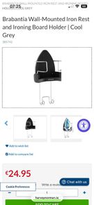 Brabantia wall mounted iron holder