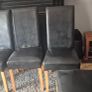6 Black Leatherette chairs Image 7