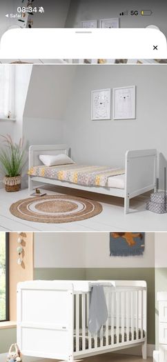 cot and toddler bed