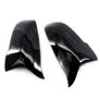 2X Rear Wing Mirror Cover Cap Gloss Black For BMW F01 F10 F11 F18 LCI 2014-18 Image 3