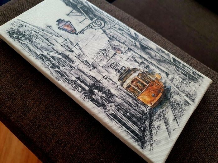 Lisbon Tram Canvas Wall Art
