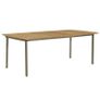 9 Piece Outdoor Dining Set Solid Acacia Wood and Steel Image 2