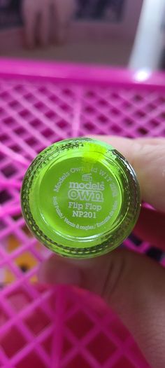Models Own Neon Green Nail Polish in Flip Flop