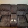 Dark grey 2-seater recliner sofa. As new. Wicklow Town. Image 4