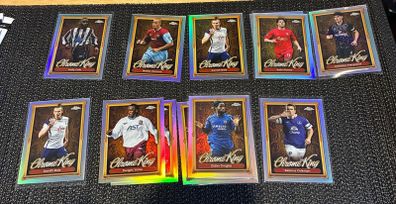 Topps Chrome Premier League 2026 "Chrome King" Selection 15 Card Bundle