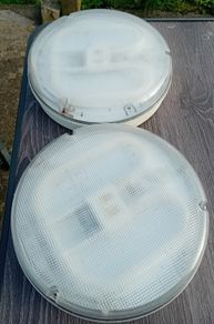 Round utility bulkhead outdoor light