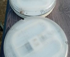 Round utility bulkhead outdoor light