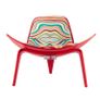 Red Ash Wood Replica Lounge Chair Black Leather Redwood Shell Chair Genuine Single Sofa Chaise for Living Room Image 3
