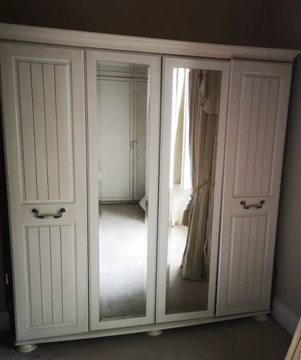 Large Freestanding 4 Door Wardrobe