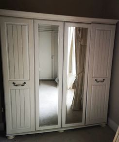 Large Freestanding 4 Door Wardrobe