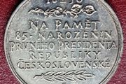 Czechoslovakia Medal T. G. Masaryk, 1935 85th birthday, Silver