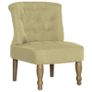 French Chairs 2 pcs Green Fabric Image 3
