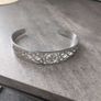 Silver Cuff Bracelet with Irish Knot - nice gift Image 2