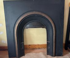 Cast iron fireplace insert